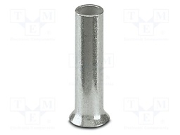 Tip: bootlace ferrule; non-insulated; copper; 0.5mm2; tinned; 6mm