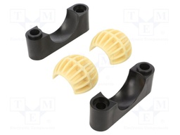 Bearing: pillow block; Øint: 40mm; lubricant-free; igubal®; H: 80mm