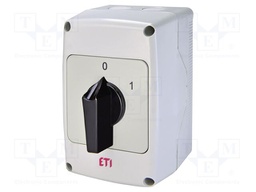 Switch: cam switch; Stabl.pos: 2; 40A; 0-1; in housing; Poles: 3