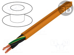Wire: motor; chainflex® CF885; 4G1,5mm2; PVC; orange; stranded; Cu