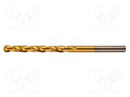 Drill bit; for metal; Ø: 4.2mm; Plating: titanium nitride