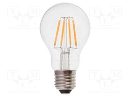 LED lamp; white cold; E27; 220÷240VAC; 400lm; P: 4W; 300°; 6400K
