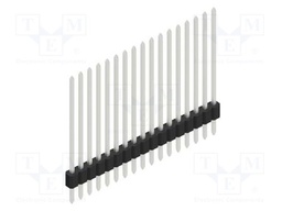 Connector: pin strips; pin header; male; PIN: 17; 1.27mm; THT; 1x17