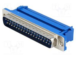 D-Sub; PIN: 37; plug; male; IDC; for ribbon cable; UNC4-40; 1.27mm