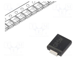Diode: rectifying; SMD; 1000V; 5A; 500ns; Package: reel,tape; SMC