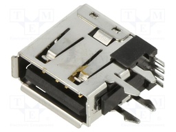 USB A UPRIGHT CONN.FLANGEOUT W/FORK L
