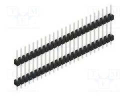 Connector: pin strips; pin header; male; PIN: 24; 2.54mm; THT; 1x24