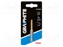 Screwdriver bit; Torx®; TX20; Overall len: 50mm