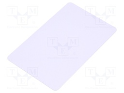 RFID Card; 86x54x0.8mm; f: 13,56MHz; Range: 90mm; ISO 14443A