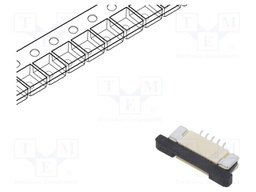 Connector: FFC/FPC; Plating: tinned; SMT; PIN: 5; 1mm; horizontal