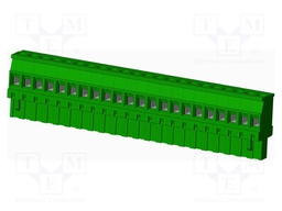 Connector: pluggable terminal block; plug; female; angled 90°
