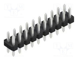 Connector: pin strips; pin header; male; PIN: 20; 2.54mm; THT; 2x10