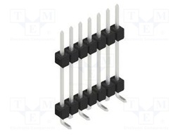 Connector: pin strips; pin header; male; PIN: 7; 2.54mm; SMT; 1x7