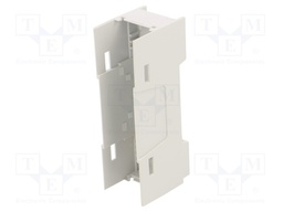 Enclosure: enclosure base; 22.5mm; ABS; grey; UL94HB