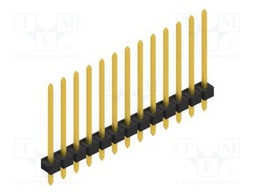 Connector: pin strips; pin header; male; PIN: 13; 2.54mm; THT; 1x13
