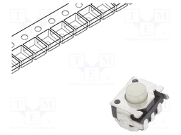 Microswitch TACT; SPST; Pos: 2; 0.05A/12VDC; SMD; none; 1.57N; round