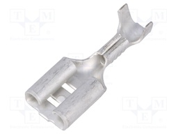 Terminal: flat; 6.3mm; 0.8mm; female; 0.5÷1.5mm2; crimped; straight