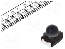 LED; SMD; 3030,PLCC2; red; 2240÷7100mcd; 3x3x3.8mm; 30°; 1.8÷2.4V