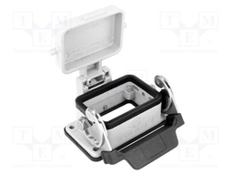 Enclosure: for HDC connectors; C-TYPE; size 44.27; with cover