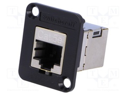 Coupler; EH; Cat: 5e; shielded; RJ45 socket,both sides