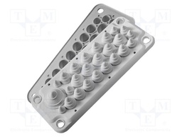 Multigate grommet; Holes no: 25; elastomer thermoplastic TPE