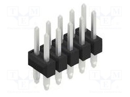 Connector: pin strips; pin header; male; PIN: 10; 2.54mm; THT; 2x5