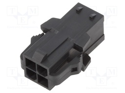 Connector: wire-board; Colour: black; plug; male; -40÷105°C; PIN: 4