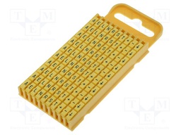 Markers for cables and wires; 4.3÷5.3mm; polyamide; yellow