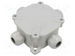 Enclosure: junction box; X: 125mm; Y: 45mm; Z: 125mm; wall mount