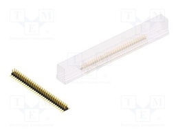 Connector: pin strips; pin header; male; PIN: 62; 2mm; SMT; 2x31