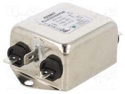 Filter: anti-interference; 300VAC; 16A; Leads: FASTON connectors