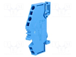 Splice terminal: rail; 0.08÷4mm2; ways: 1; terminals: 3; blue; 800V