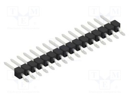Connector: pin strips; pin header; male; PIN: 16; 2.54mm; SMT; 1x16