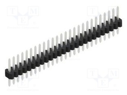 Connector: pin strips; pin header; male; PIN: 26; 1.27mm; THT; 1x26