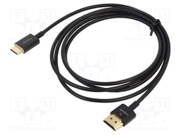 Cable; HDMI plug,mini HDMI plug; Len: 1.5m; black; 36AWG; Core: Cu