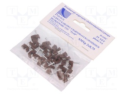 Holder; brown; Application: SMYp 2x0,75,for flat cable; 25pcs.