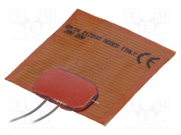Heating mat; polyamide; 50x50mm; 28V; 20W; -20÷250°C; 2.5W/cm2