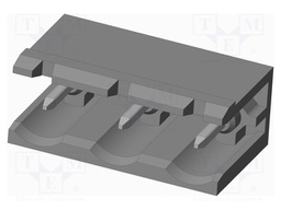 Connector: pluggable terminal block; socket; male; on PCBs