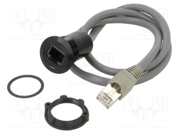 Adapter cable; 0.6m; for panel mounting,rear side nut