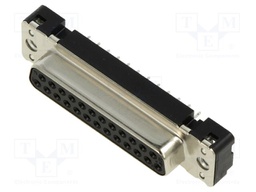 D-Sub; PIN: 25; socket; female; straight; THT; UNC4-40