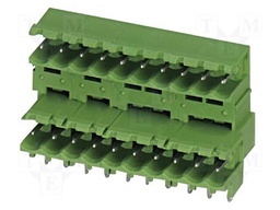 Pluggable terminal block; 5mm; ways: 4; angled 90°; socket; male