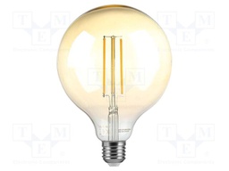 LED lamp; white warm; E27; 220÷240VAC; 700lm; P: 8W; 300°; 2200K