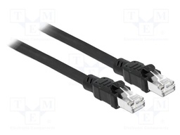 Patch cord; F/UTP; Cat: 6a; RJ45 plug,both sides; 0.5m; PE; black