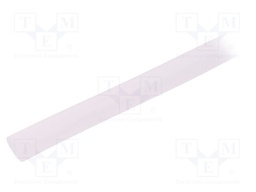 Insulating tube; Mat: silicone; transparent; -50÷200°C; Øint: 4mm