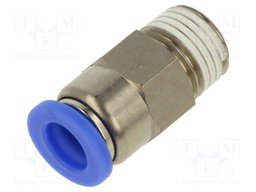 Stop valve; -0.95÷15bar; nickel plated brass,PBT; Thread: G 1/4"