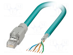 Patch cord; S/UTP; Cat 5; cables,RJ45 plug; stranded; Cu; 5m; PUR
