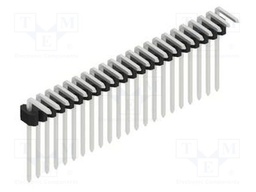 Connector: pin strips; pin header; male; PIN: 22; 1.27mm; THT; 1x22