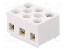Terminal block; screw terminal; ways: 3; 4mm2; terminals: 6; 500V