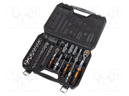 Wrenches set; 6-angles,socket spanner; Mounting: 1/2",1/4"