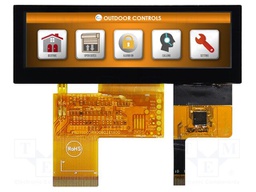 Display: TFT; 3.9"; 480x128; Illumin: LED; Dim: 105.5x37x5.13mm